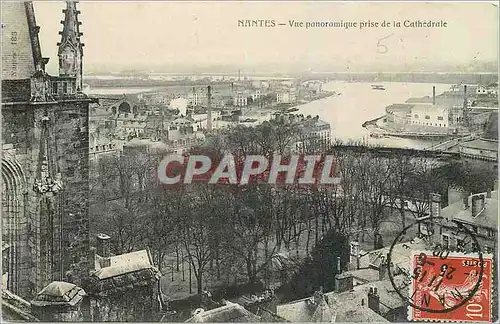 Cartes postales Nantes Vue panoramique prise de la Cathedrale