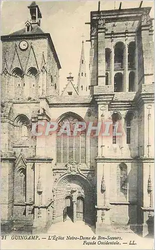 Cartes postales Guingamp L'Eglise Notre Dame de Bon Secours