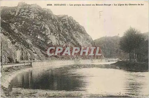 Ansichtskarte AK Gouarec Les gorges du canal au Bonnet Rouge