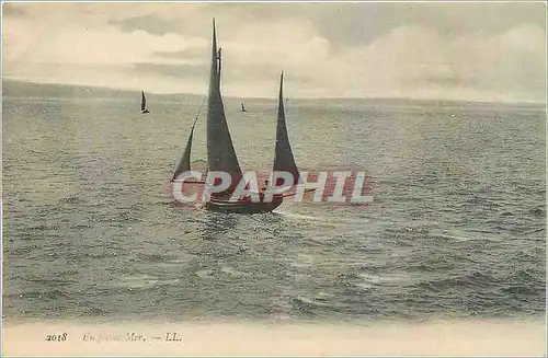 Cartes postales En pleine mer Bateau