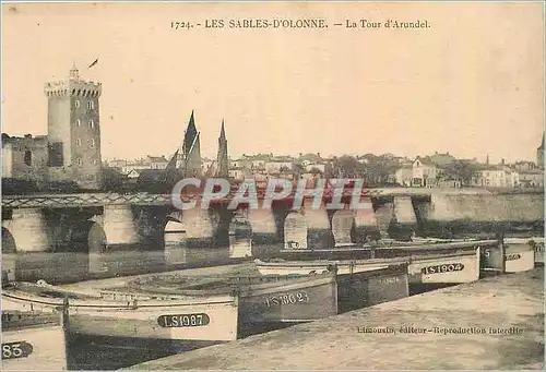 Cartes postales Les Sables d'Olonne La Tour d'Arundel Bateaux