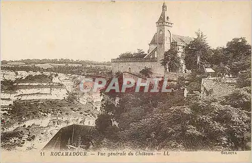 Cartes postales Rocamadour Vue generale du Chateau