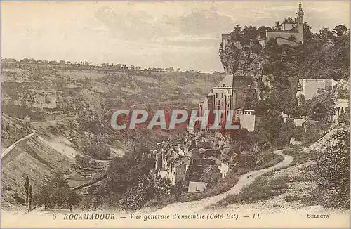 Cartes postales Rocamadour Vue generale d'ensemble