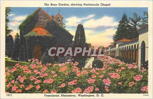 Ansichtskarte AK The Rose Garden showing Portiuncula Chapel Washington DC