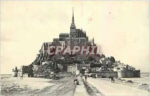 Moderne Karte Le Mont St Michel L'Arrivee