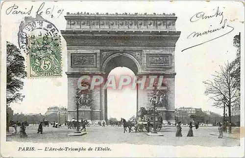 Cartes postales Paris L'Arc de Triomphe de l'Etoile