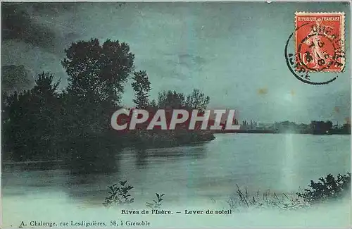 Cartes postales Rives d'Isere Lever de Soleil