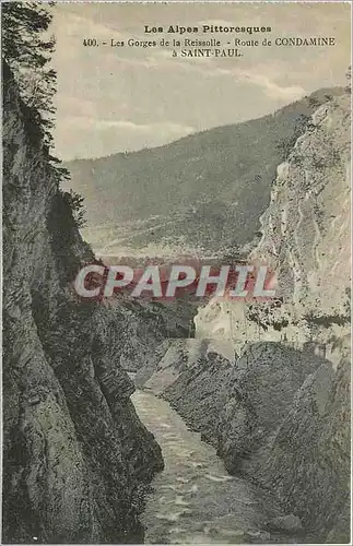 Cartes postales Les Gorges de la Reissolle Route de Condamine a Saint Paul