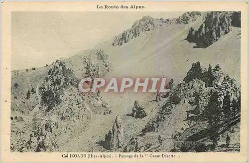 Cartes postales Col Izoard Htes Alpes Passage de la Casse Deserte