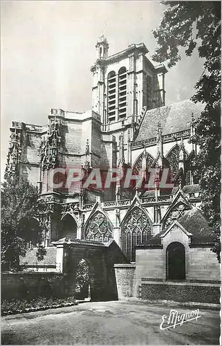 Moderne Karte Troyes Aube Les deux Tours de la Cathedrale