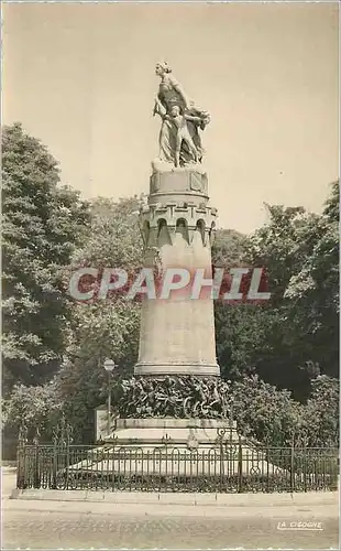 Moderne Karte Troyes Aube Le Monument des Enfants de l'Aube