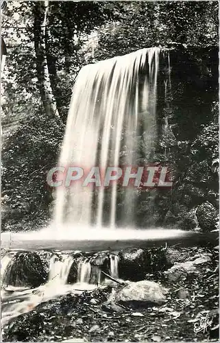 Moderne Karte Ax les Thermes Cascade du Parc du Teich