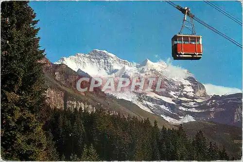 Cartes postales moderne Schwebebahn Wengen Mannlichen Jungfrau