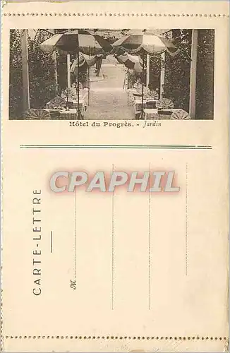 Cartes postales Hotel du Progres Jardin