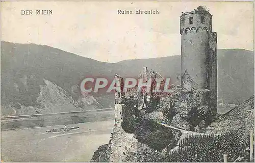 Cartes postales Der Rhein Ruine Ehrenfels