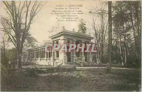 Ansichtskarte AK Foret de Compiegne Carrefour de l'Armistice Militaria