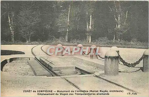 Cartes postales Foret de Compiegne Monument de l'Armistice Militaria