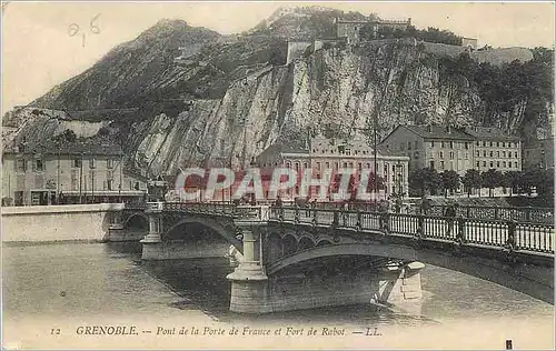 Cartes postales Grenoble Pont de la Porte de France et Fort de Rabot