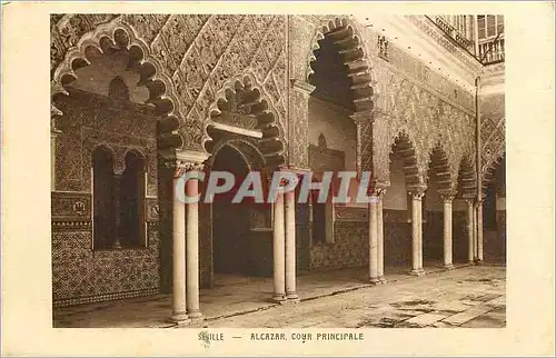 Cartes postales Seville Alcazaar Cour Principale