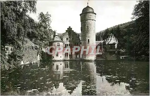 Moderne Karte Marchenschlos Mespelbrunn im Spessart