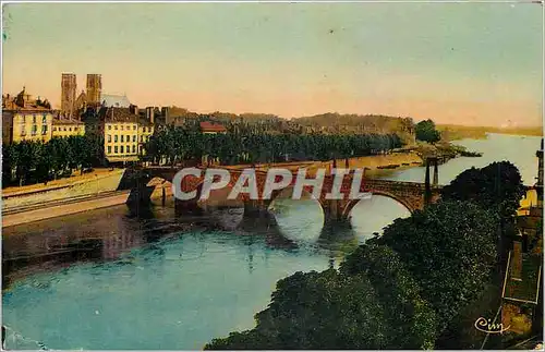 Cartes postales moderne Chalons sur Saone S et L Pont St Laurent