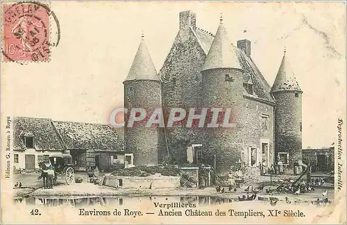Ansichtskarte AK Verpillieres Environs de Roye Ancien Chateau des Templiers