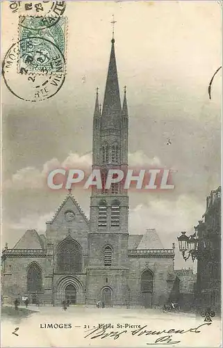 Cartes postales Limoges Eglise St Pierre