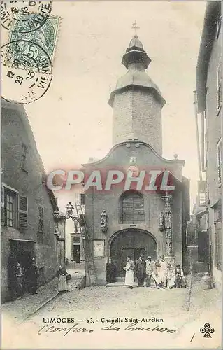 Cartes postales Limoges Chapelle Saint Aurelien (animee)
