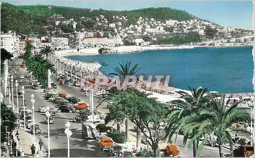 Moderne Karte Nice La Baie des Anges Le Mont Boron