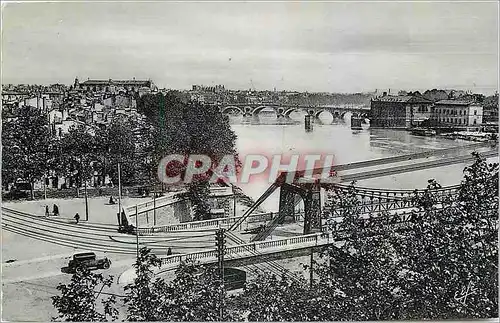 Cartes postales moderne Toulouse Vue sur la Garonne Pont Saint Pierre et Pont Neuf