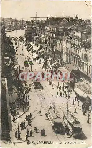 Cartes postales Marseille La Cannebiere Tramway