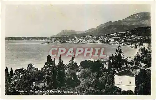 Cartes postales moderne Menton Vue prise de la Frontiere Italiene