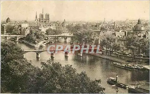 Cartes postales Paris Notre Dame Bateau