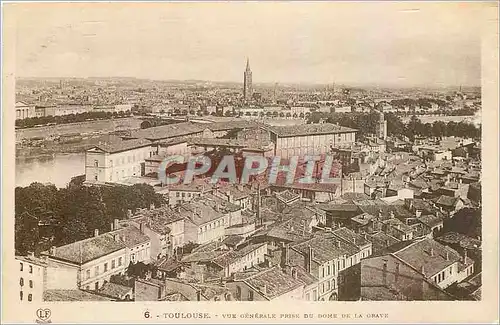 Ansichtskarte AK Toulouse Vue generale prise du Dome de la Grave