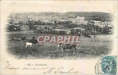 Cartes postales Eu Vue Generale Vaches