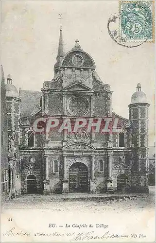 Cartes postales Eu La Chapelle du Cellege