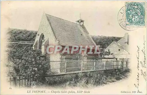 Cartes postales Le Treport Chapelle Saint Julien Carte 1900