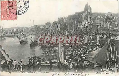 Cartes postales Le Treport Le Port Bateaux