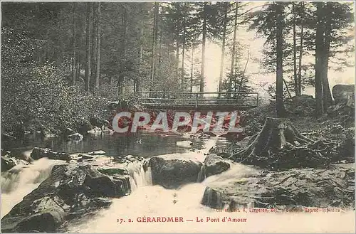 Ansichtskarte AK Gerardmer Le Pont d'Amour