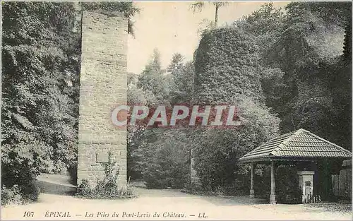 Cartes postales Epinal Les Piles du Pont Levis du Chateau