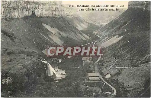 Cartes postales Baume les Messieurs Jura Vue Generale de la Vallee