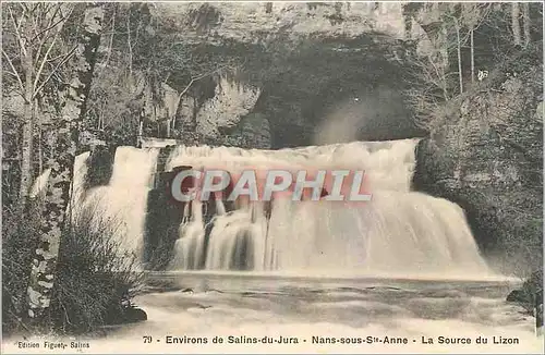 Cartes postales Environs de Salins du Jura Nans sous Ste Anne La Source du Lizon