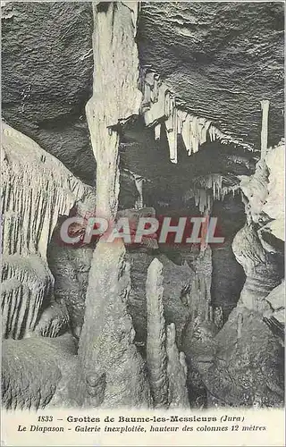 Cartes postales Grottes de Baume les Messieurs Jura Le Diapason