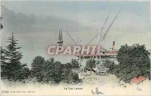 Cartes postales Le Lac Leman Bateau
