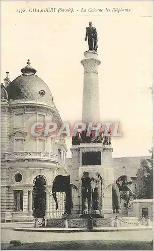 Cartes postales Chambery Savoie La Colonne des Elephants
