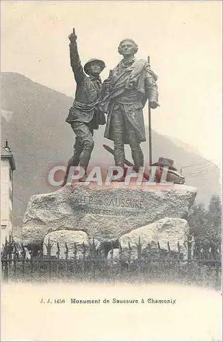 Cartes postales Monument de Saussure a Chamonix