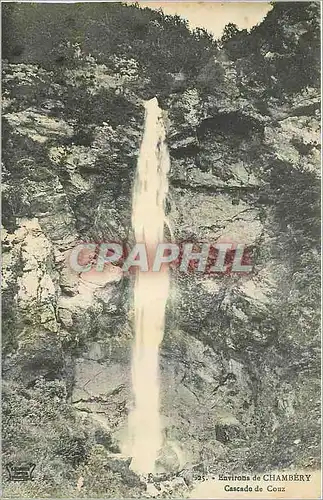 Cartes postales Environs de Chambery Cascade de Couz