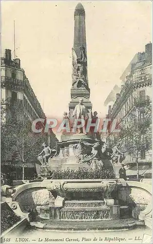 Cartes postales Lyon Le Monument Carnot Place de la Republique