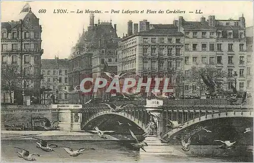 Ansichtskarte AK Lyon Les Mouettes Pont Lafayette et Place des Cordeliers