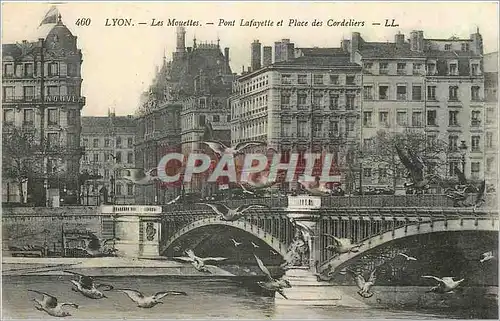 Cartes postales Lyon Les Mouettes Pont Lafayette et Place des Cordeliers